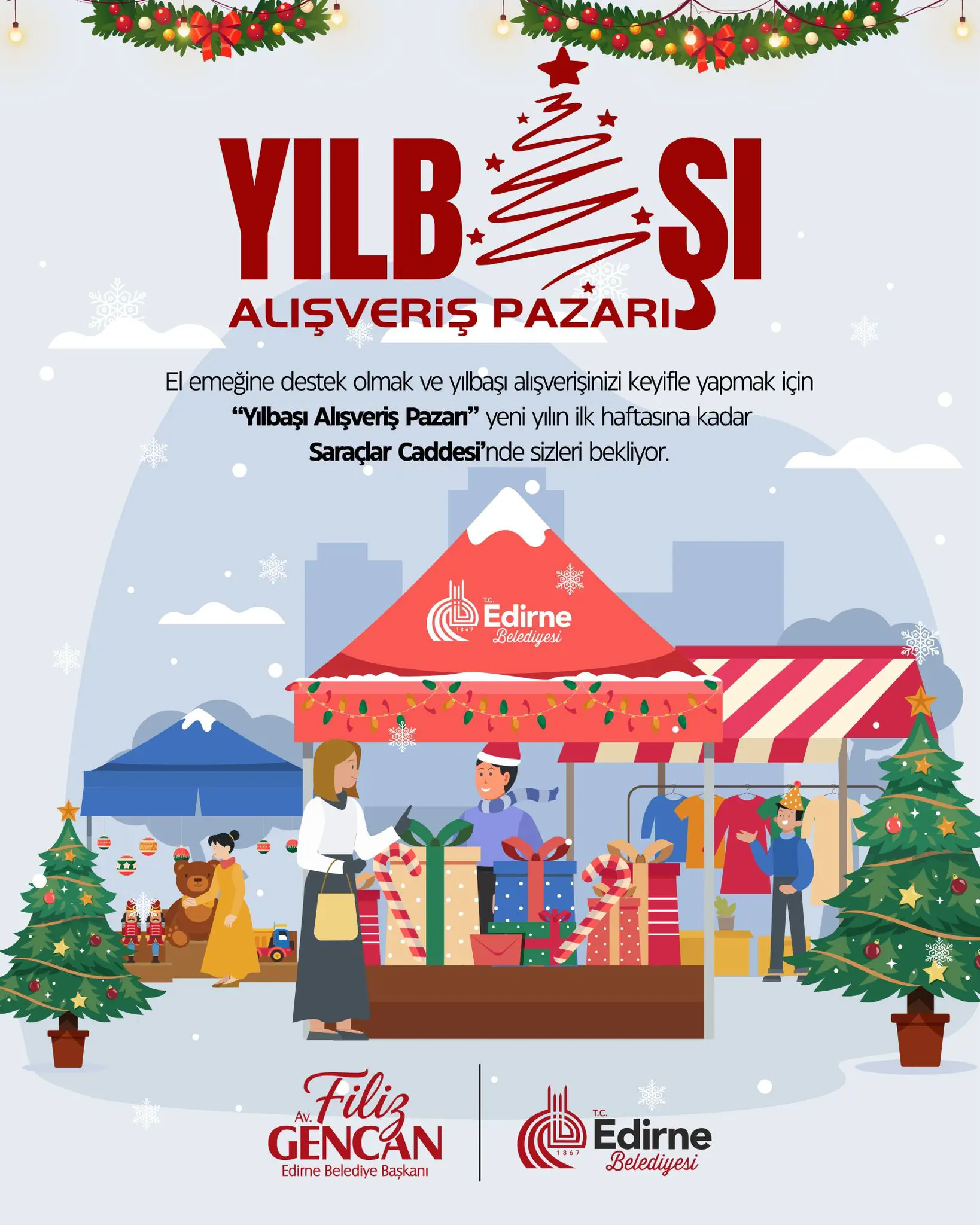 YENİ YIL HEYECANI SARAÇLAR CADDESİ'NDE